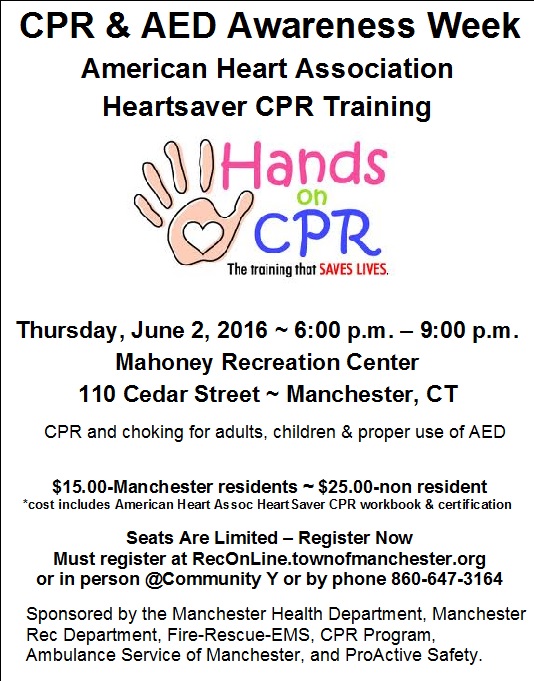 ASM participates in CPR & AED Awareness Week: Heartsaver CPR Training