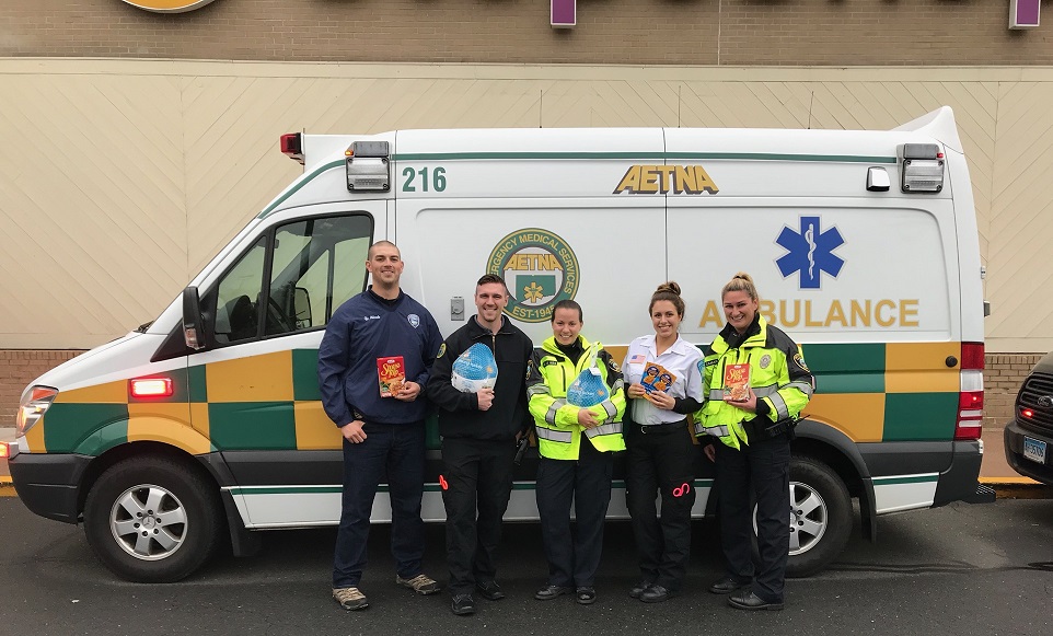 Aetna Participates in Wethersfield First Responder Food Drive