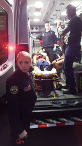 Aetna Ambulance Crew Assists Film Crew